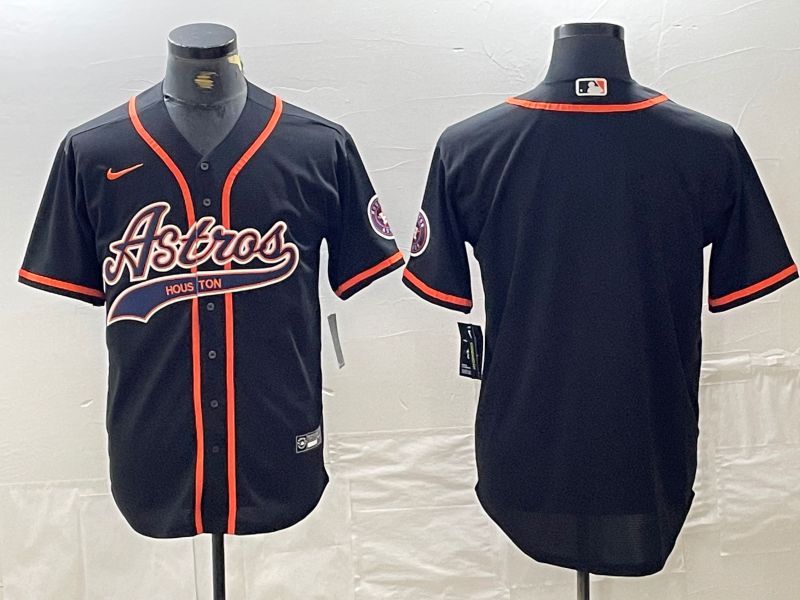 Men Houston Astros Blank Black Jointly 2024 Nike MLB Jersey style 1->chicago white sox->MLB Jersey